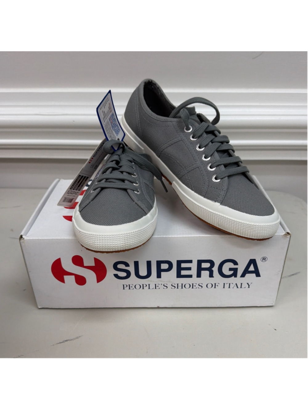 NIB Superga 2750 Cotu Classic Sneakers Sz 10 in Gray!
